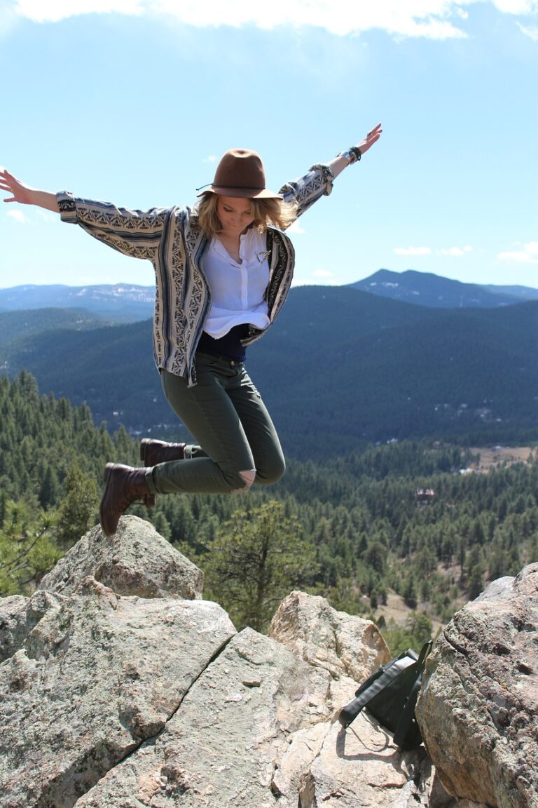 aventure, saut, liberté